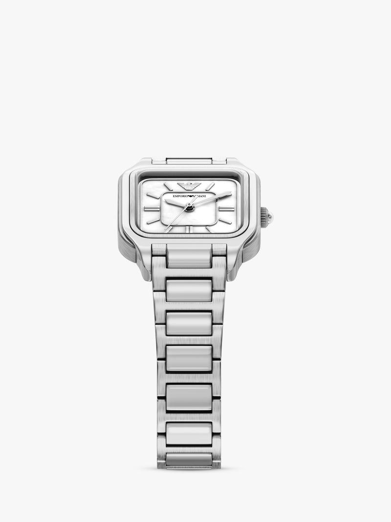 Emporio Armani AR11742 silver watch mother-of-pearl dial, imported from the UK