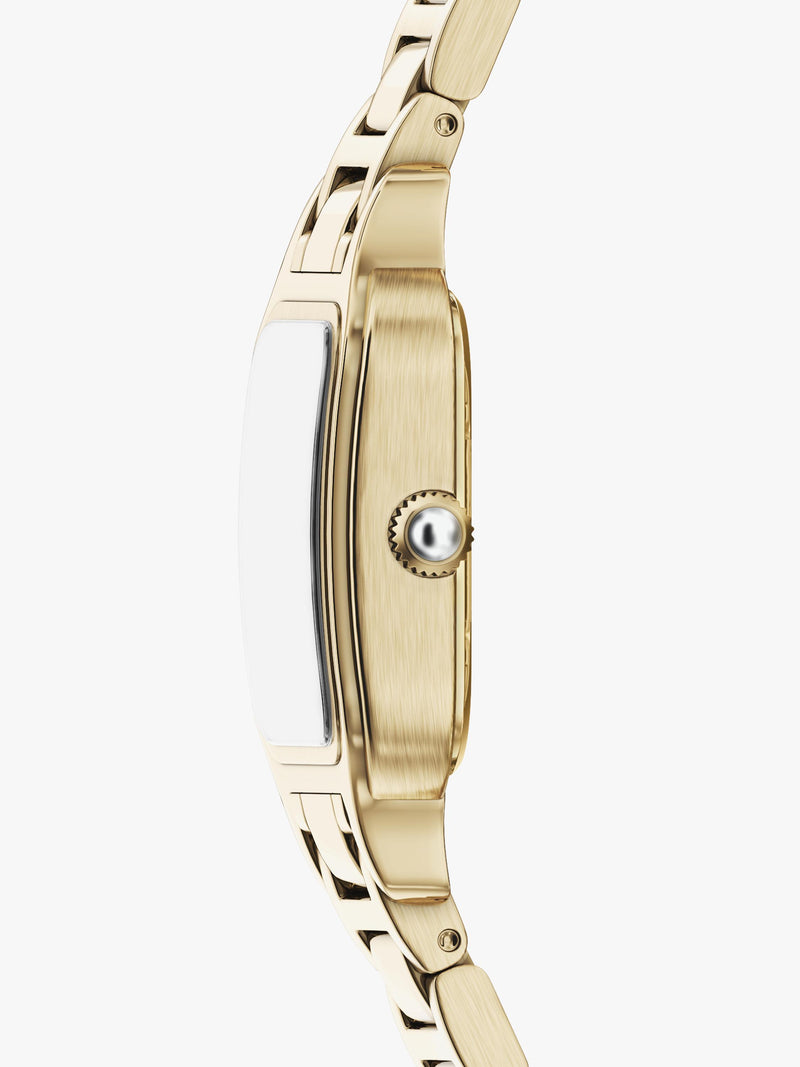 Emporio Armani mother-of-pearl dial watch gold bracelet, imported from the UK