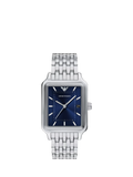 Emporio Armani men's watch blue dial stainless steel - British product