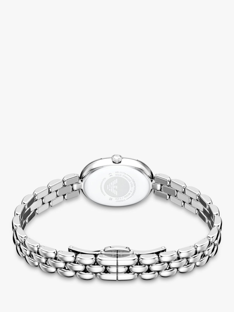 Emporio Armani Sinfonia mother of pearl dial bracelet watch, imported from the UK