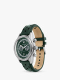 Emporio Armani men's chronograph watch green leather strap, imported from the UK