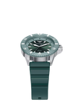Emporio Armani World Explorer solar watch green silicone strap 42mm, imported from the UK