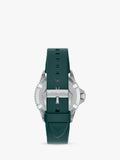 Emporio Armani World Explorer solar watch green silicone strap 42mm, imported from the UK