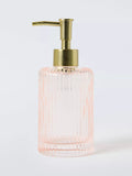 John Lewis fluted glass soap dispenser 270ml blush, UK version