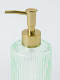 John Lewis fluted glass soap dispenser willow 270ml, imported from the UK