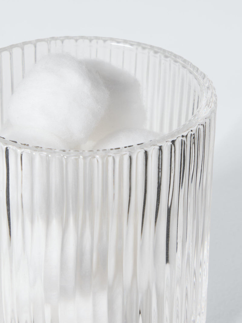 John Lewis fluted glass lidded container 395ml - British product