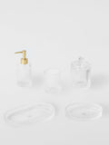 John Lewis fluted glass lidded container 395ml - British product