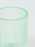 John Lewis fluted glass bathroom tumbler Willow pale green - British product