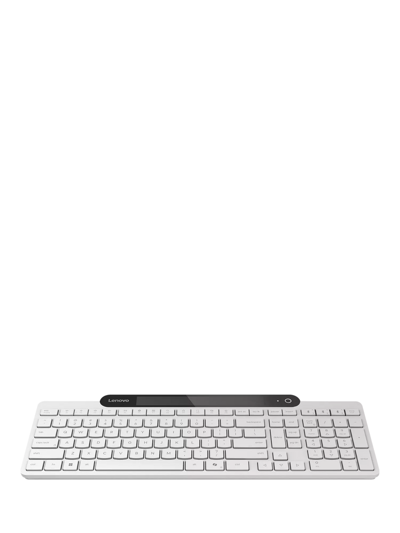 Lenovo self-charging wireless keyboard white (British brand)