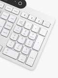 Lenovo self-charging wireless keyboard white (British brand)