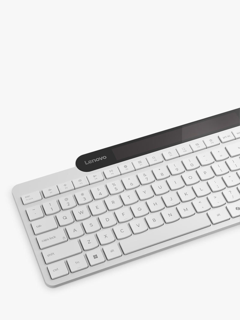 Lenovo self-charging wireless keyboard white (British brand)