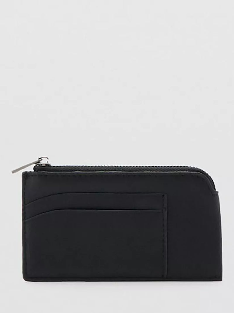 Mango black zip around purse compact, imported from the UK