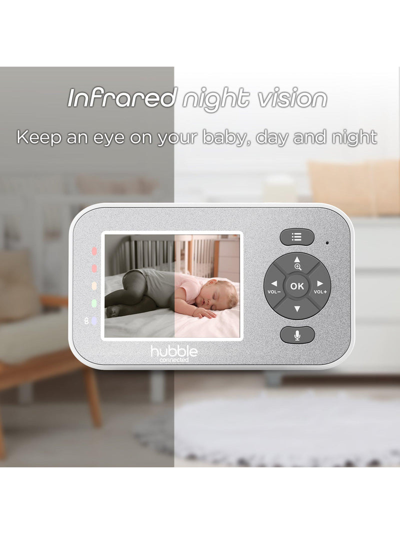 Hubble Nursery Explore 2.8 inch video baby monitor - British product