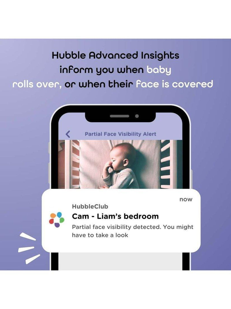 Hubble Connect Go smart video baby monitor with 2K night vision - British product