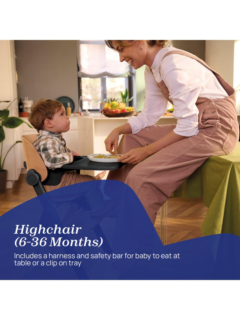 Chicco Meraviglia 4-in-1 highchair Ebony (British brand)