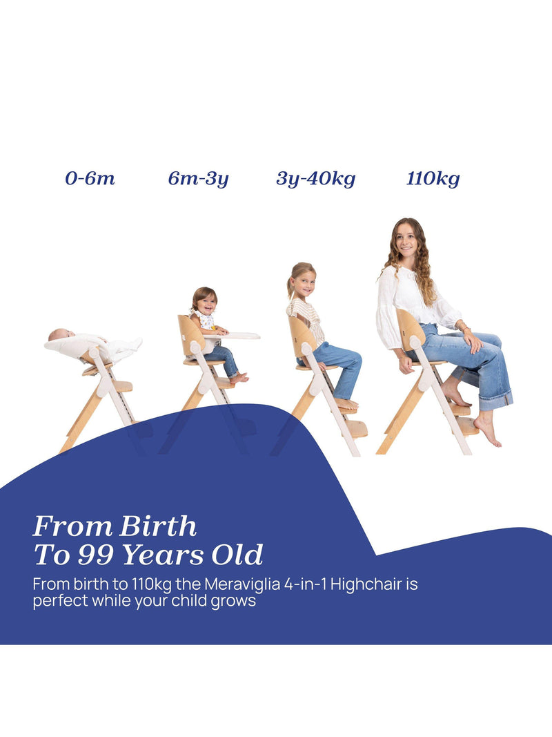 Chicco Meraviglia 4-in-1 highchair beige (British brand)
