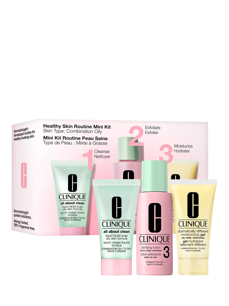Clinique mini skincare set for oily skin (British brand)