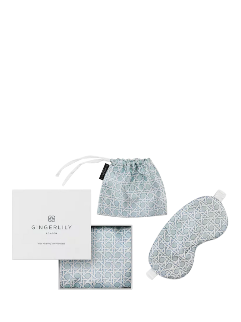 Gingerlily silk eye mask and pillowcase set standard pillowcase (British brand)