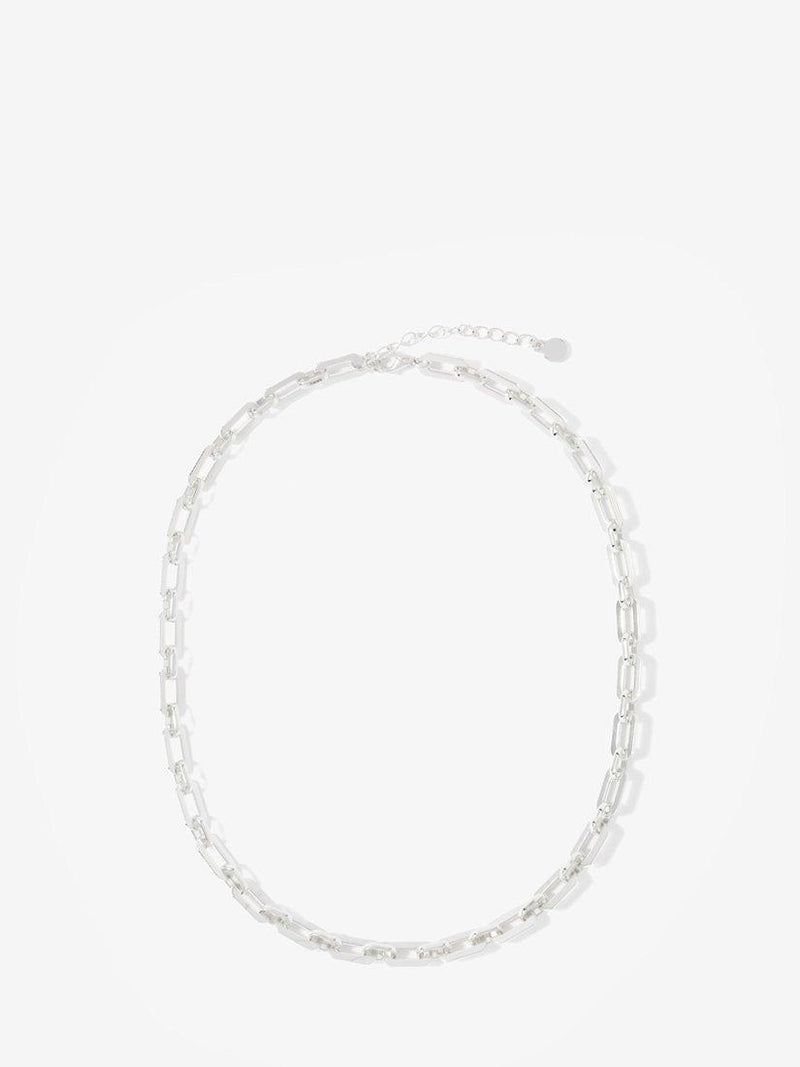 Mint Velvet beaded chain layered necklace cream (British brand)