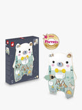 Janod bear busy board activity toy, imported from the UK