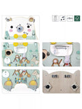 Janod bear busy board activity toy, imported from the UK