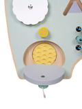 Janod bear busy board activity toy, imported from the UK