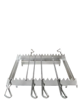 Bertha skewer rack and 12 skewers for outdoor oven (British brand)