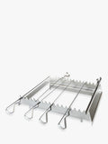 Bertha skewer rack and 12 skewers for outdoor oven (British brand)