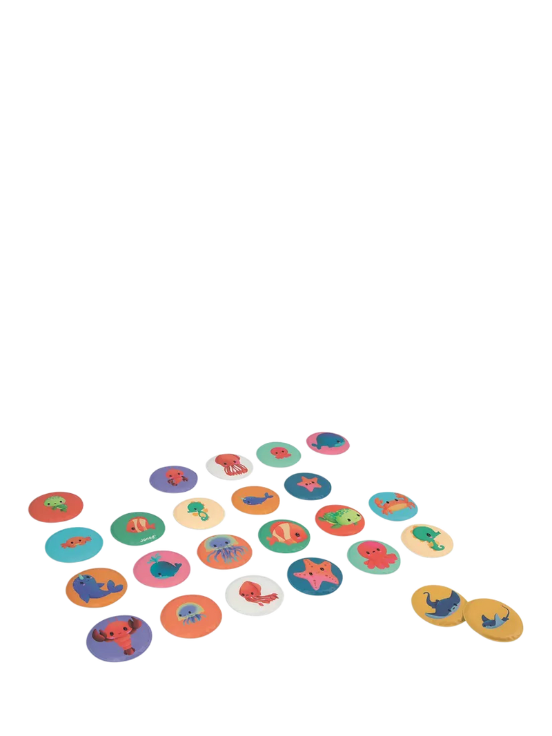 Janod baby animals bath memory game foam pieces - British product
