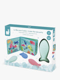 Janod Under the Sea baby bath book with fish sprinklers, UK version