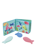 Janod Under the Sea baby bath book with fish sprinklers, UK version