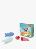 Janod Under the Sea baby bath book with fish sprinklers, UK version