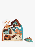 Janod dinosaur wooden sound puzzle 5 piece (British brand)