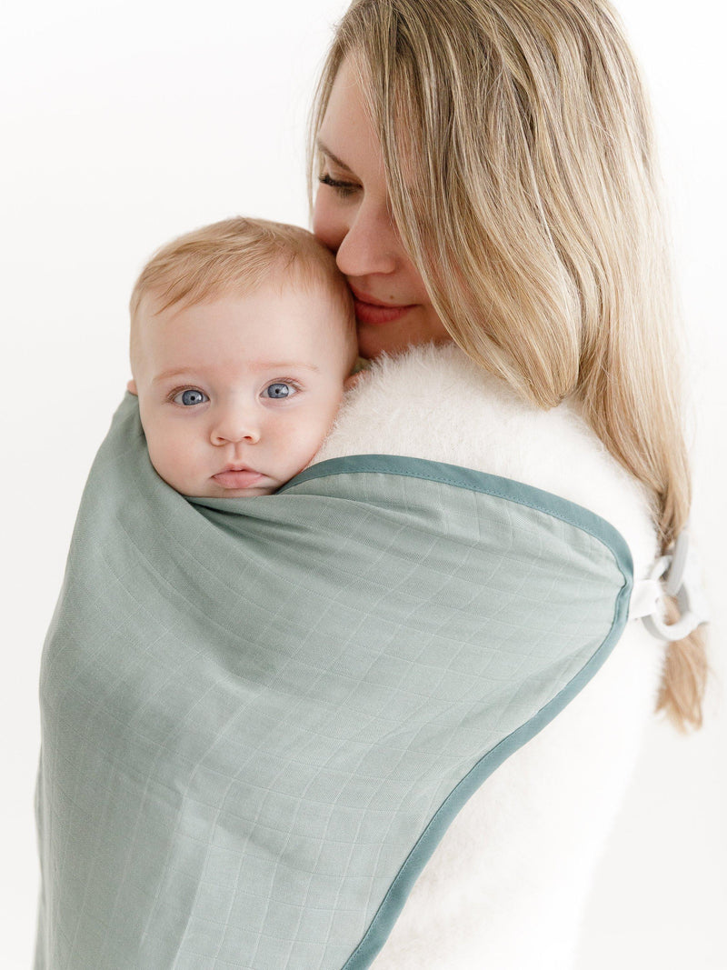 Cheeky Chompers breastfeeding cover in khaki, imported from the UK