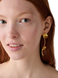 Kate Spade floral drop earrings in yellow - British product