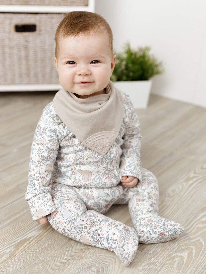 Cheeky Chompers Neckerchew teething dribble bib stone, UK version
