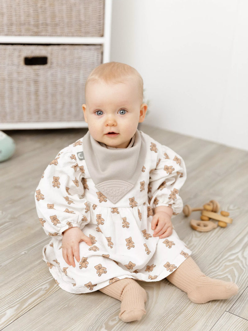 Cheeky Chompers Neckerchew teething dribble bib stone, UK version