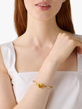 kate spade new york yellow enamel floral bangle D5cm, UK version