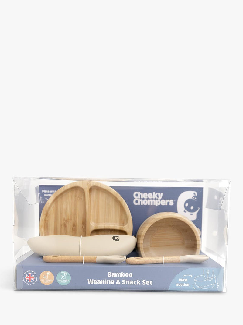 Cheeky Chompers weaning set sand 6-piece, UK version