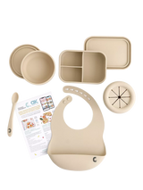 John Lewis Cheeky Chompers Silicone Weaning & Snack Set, Sand- Buy online at McGrocer