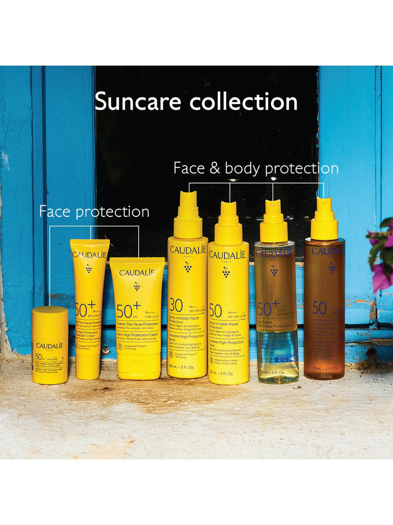 Caudalie invisible high protection sunscreen spray SPF 50 150ml, imported from the UK