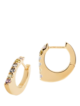 John Lewis PDPAOLA Geometric Hoop Earrings, Gold Multi- Buy online at McGrocer