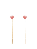 PDPAOLA Lyra rhodochrosite drop earrings gold (British brand)