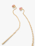 PDPAOLA Lyra rhodochrosite drop earrings gold (British brand)