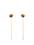 PDPAOLA drop earrings gold plated sterling silver quartz - British product