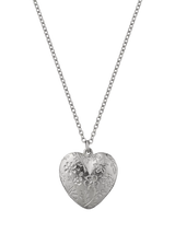John Lewis Alex Monroe Floral Heart Pendant Necklace, Silver, 16-18 inch- Buy online at McGrocer