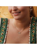 Alex Monroe wild rose bee ruby pendant, imported from the UK