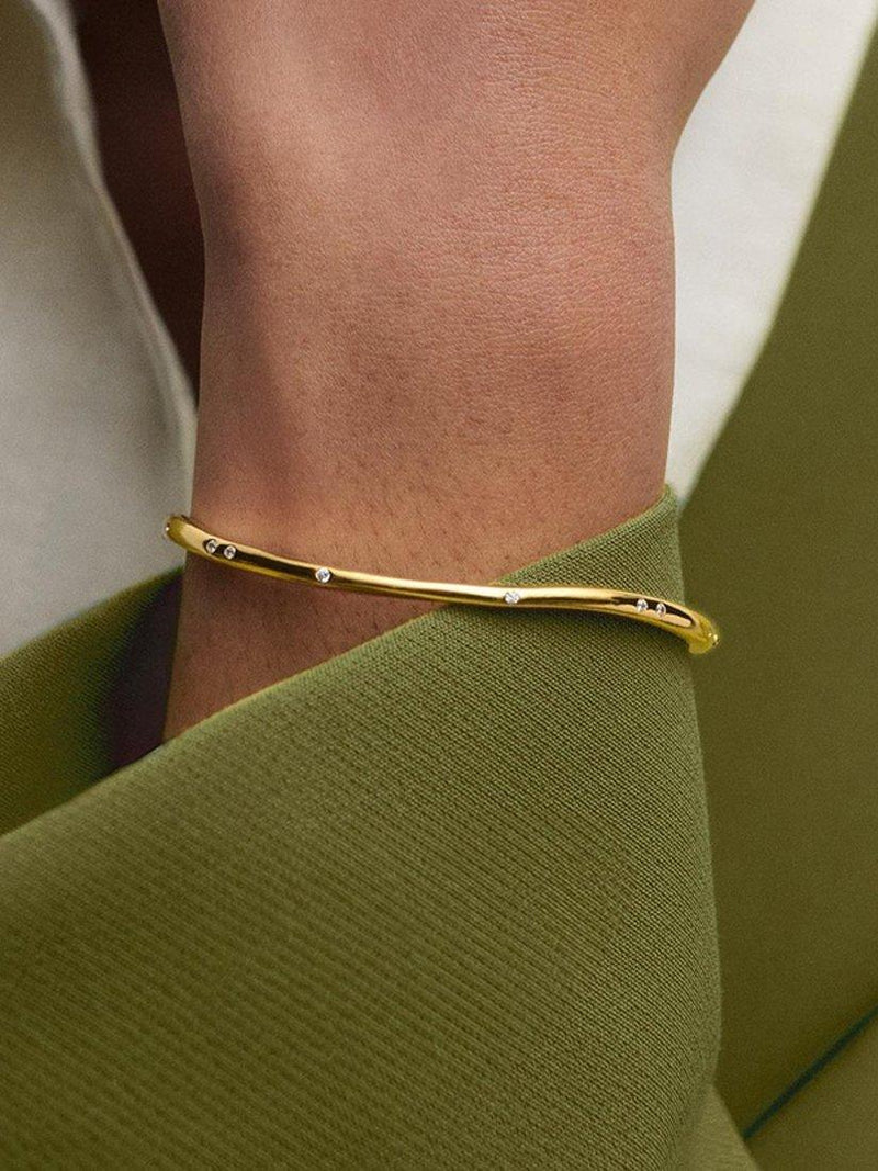 PDPAOLA cubic zirconia bangle, UK version