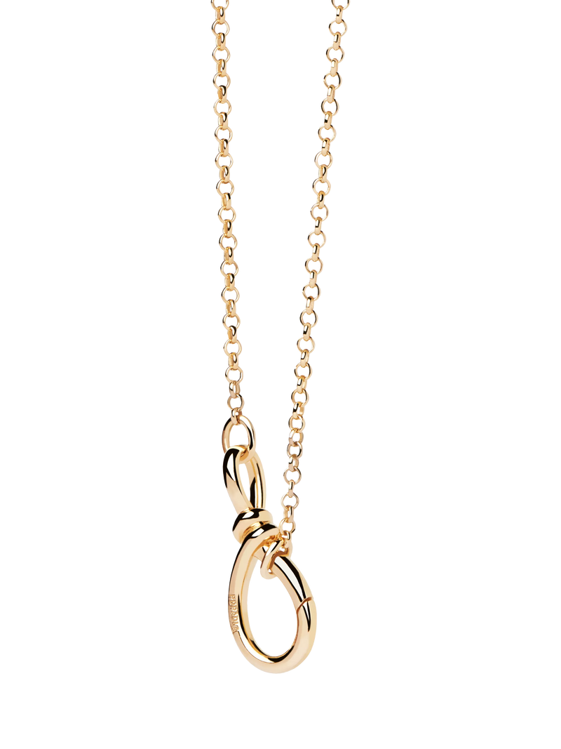 PDPAOLA gold stacker clasp necklace, imported from the UK