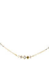 John Lewis PDPAOLA Cubic Zirconia Chain Necklace Gold Multi 60cm- Buy online at McGrocer